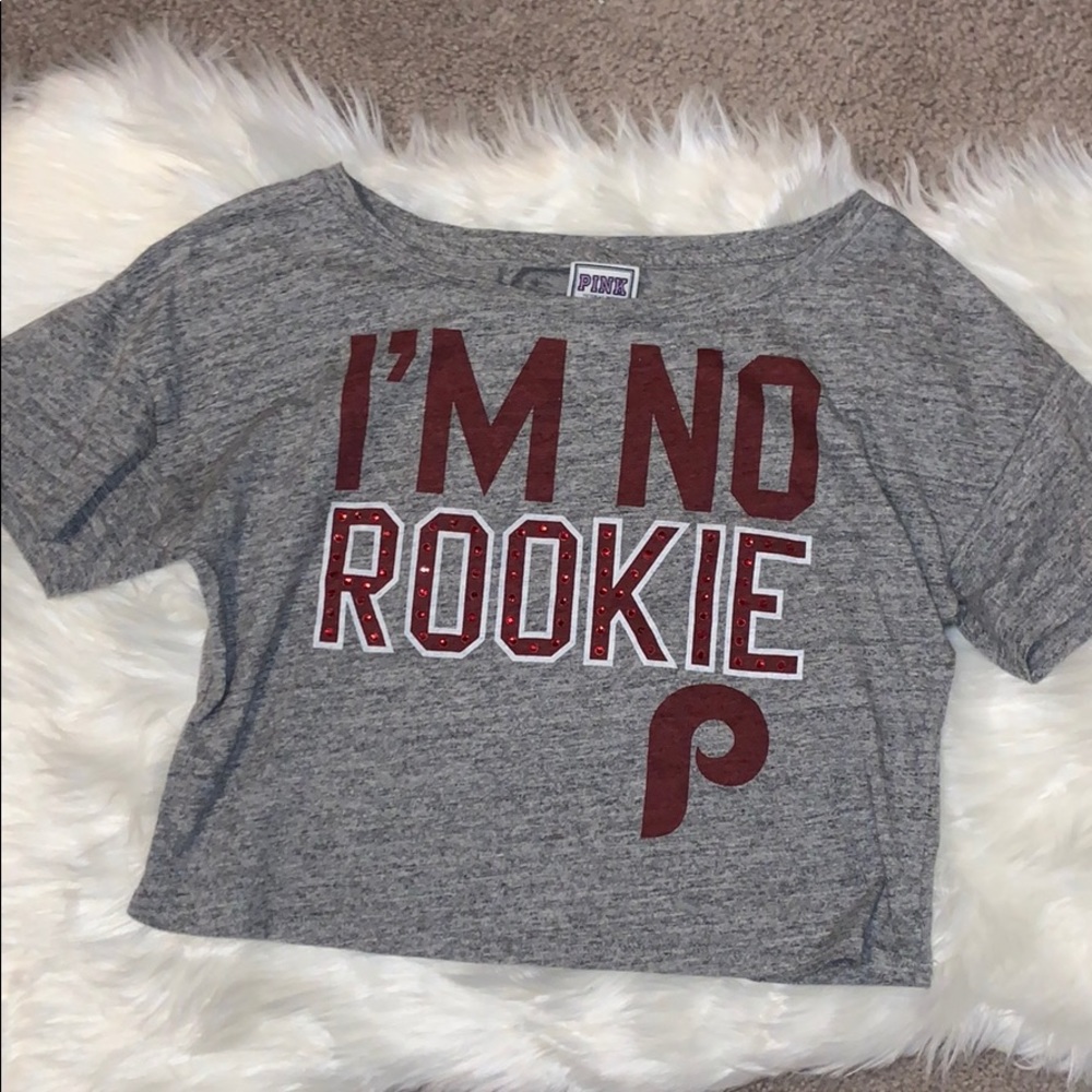 Pink vs crop Phillies T-shirt